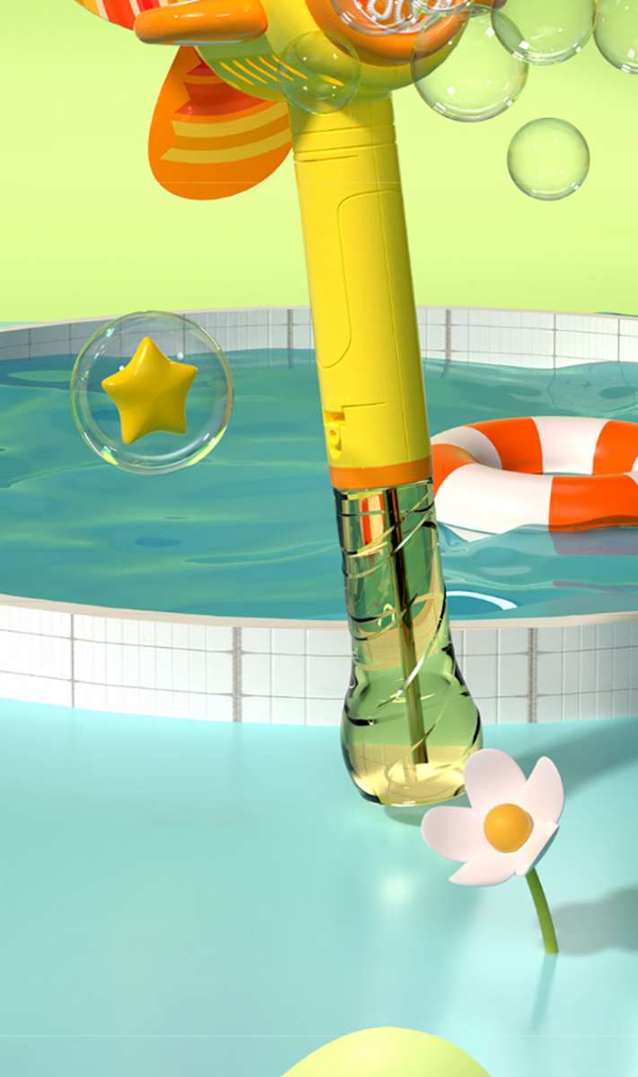 儿童吹泡泡小鸭风车手持泡泡棒泡泡机3-6岁全自动电动防漏水户外