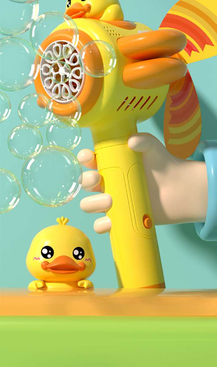 儿童吹泡泡小鸭风车手持泡泡棒泡泡机3-6岁全自动电动防漏水户外